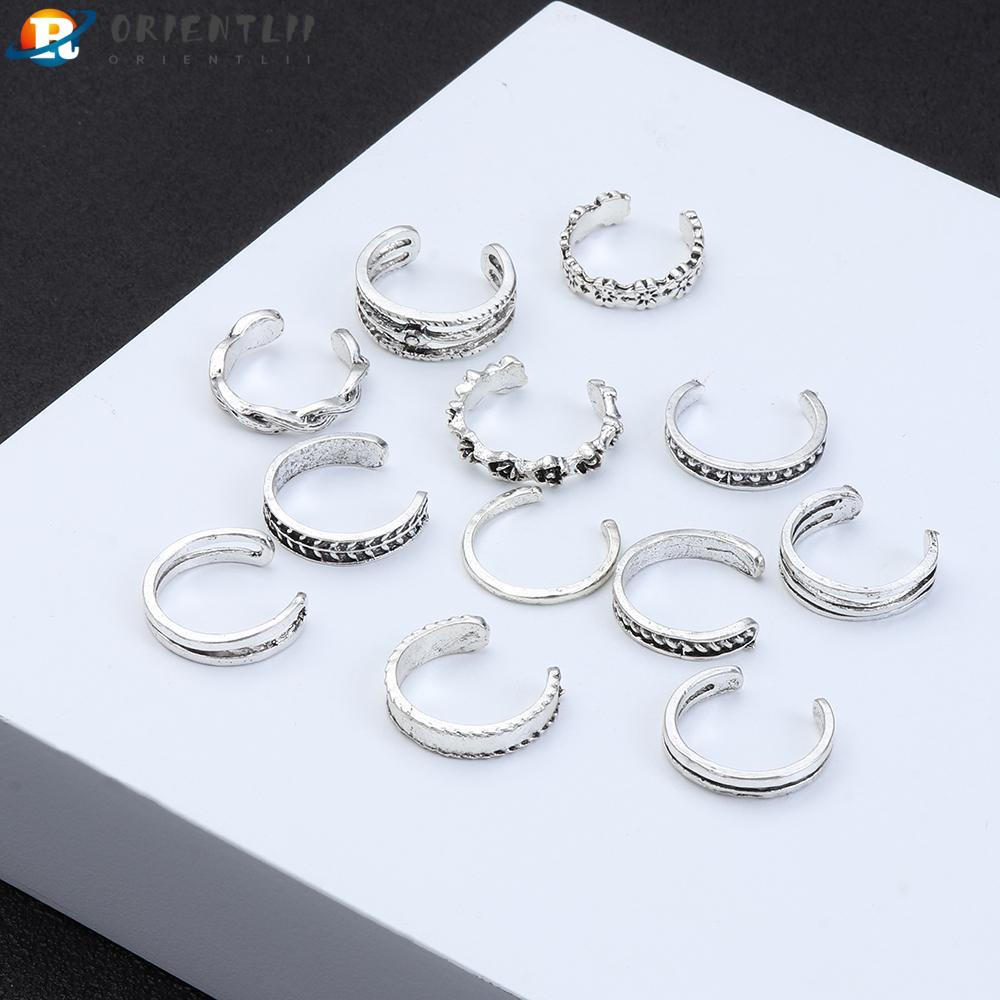 Bộ 12 Nhẫn Đeo Ngón Chân Thời Trang Đi Biển Mùa Hè