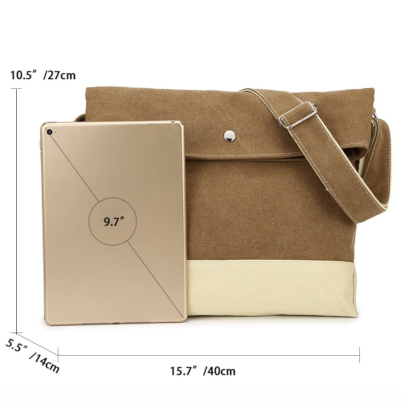 Túi Xách Canvas Cỡ Lớn Thiết Kế Đơn Giản Thời Trang Hàn Quốc Cho Nam Nữ