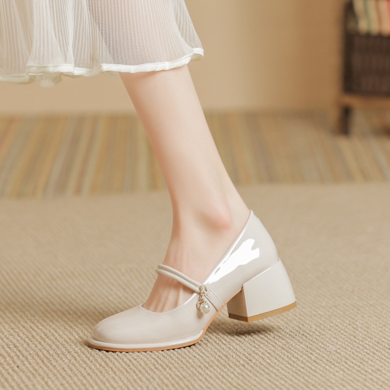 Giày Cao Gót Nữ Màu Đen Phong Cách Hàn Quốc