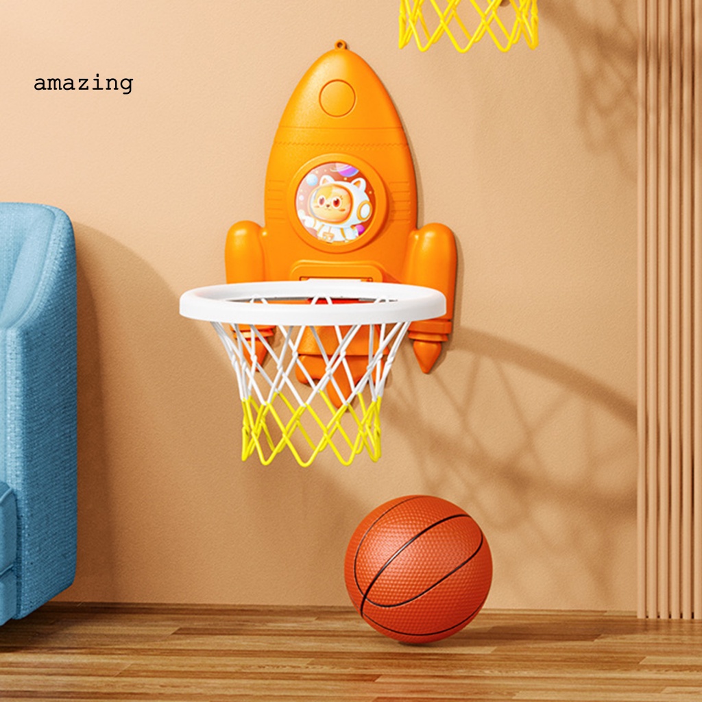 1 Bộ Đồ Chơi Bóng Rổ Chống Mài Mòn Dễ Lắp Đặt Dùng Làm Quà Tặng Sinh Nhật Cho Bé