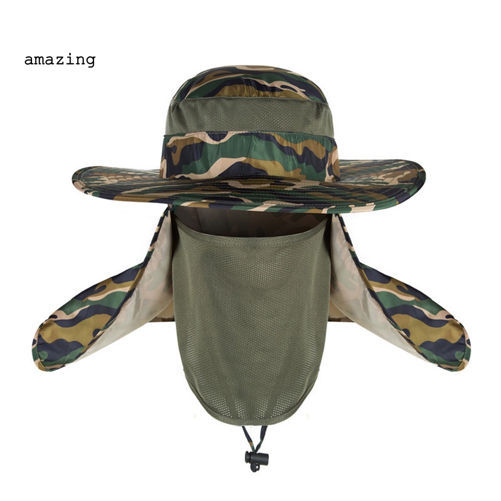 Mũ Câu Cá Vành Rộng Unisex Chống Tia UV Có Thể Tháo Rời