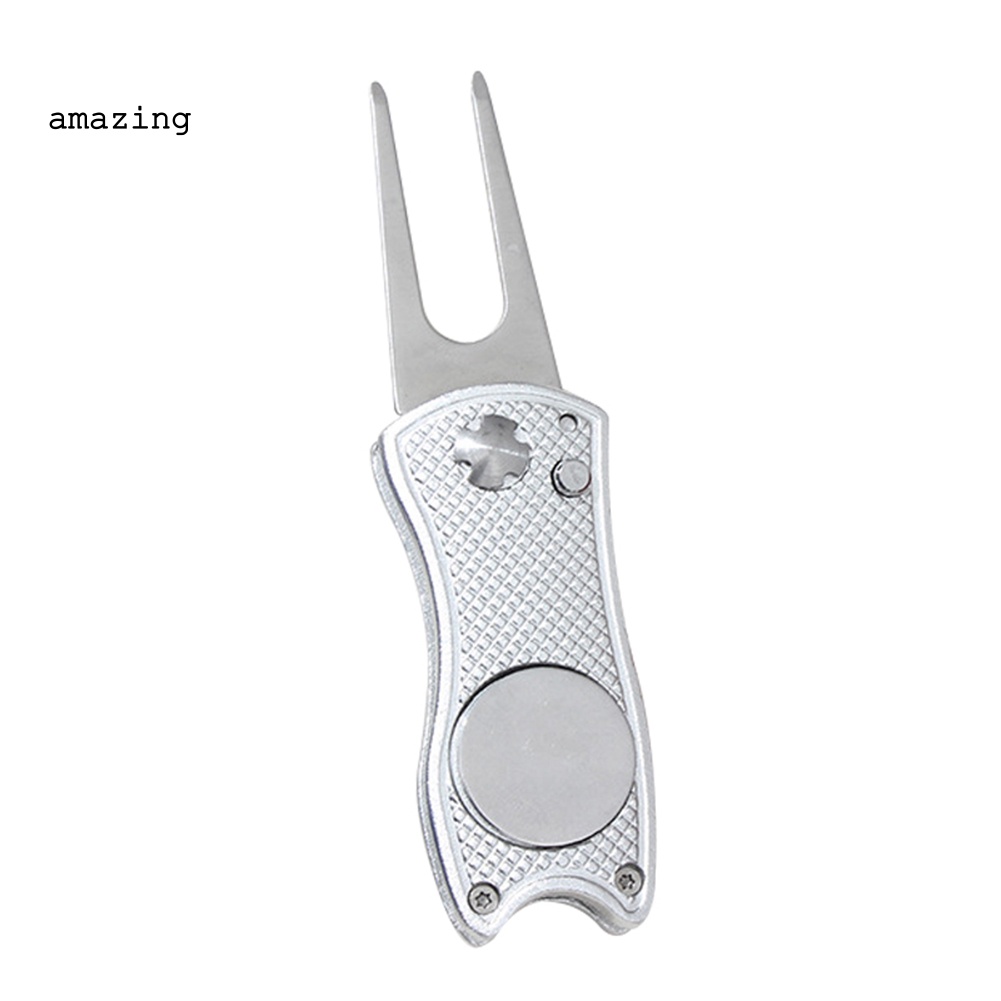 Dụng Cụ Đánh Dấu Vị Trí Bóng Golf Bằng Thép Không Gỉ Có Thể Gập Lại