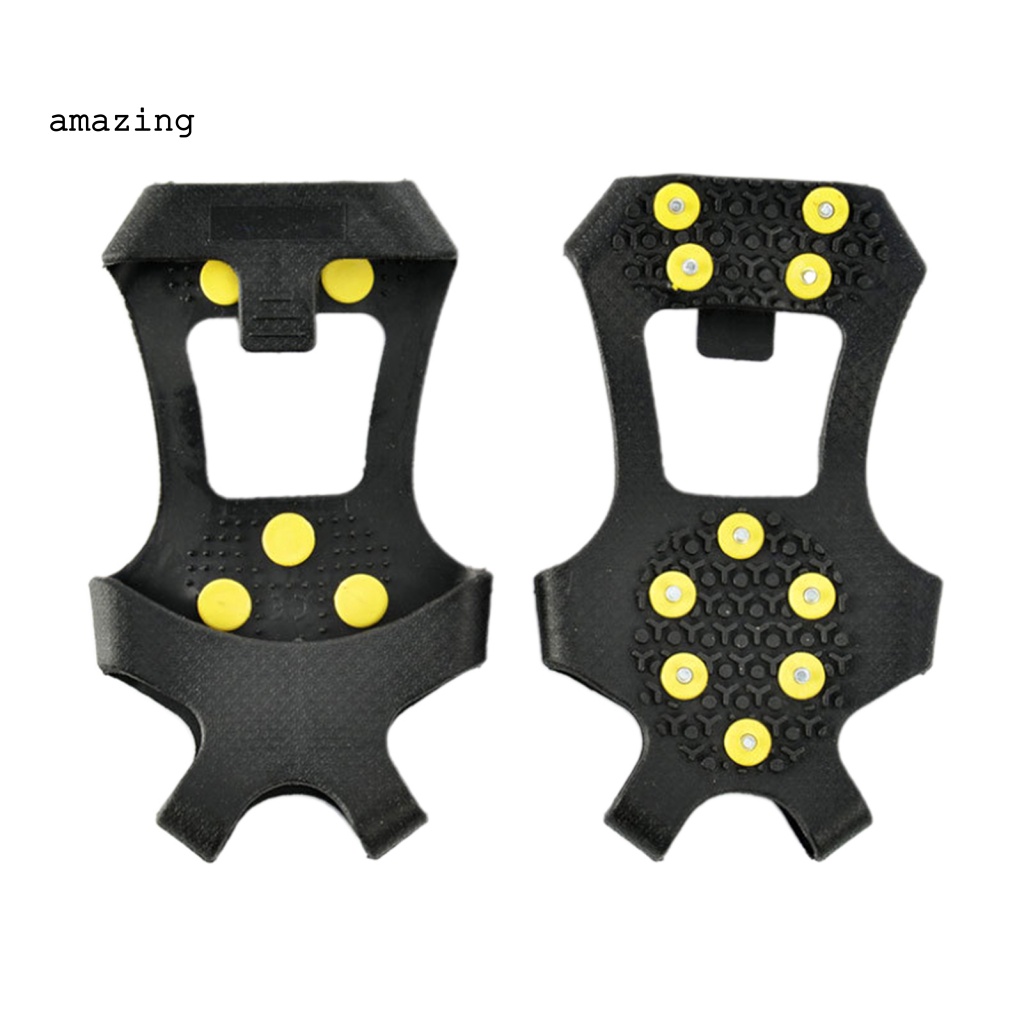 Kẹp Đi Tuyết Chống Trượt Có 10 Đinh Tán Unisex