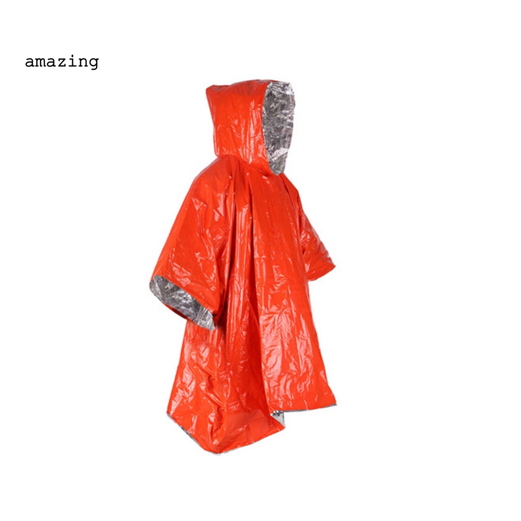 Chăn Poncho Khẩn Cấp Bằng Màng Nhôm Phản Quang Cho Hoạt Động Ngoài Trời