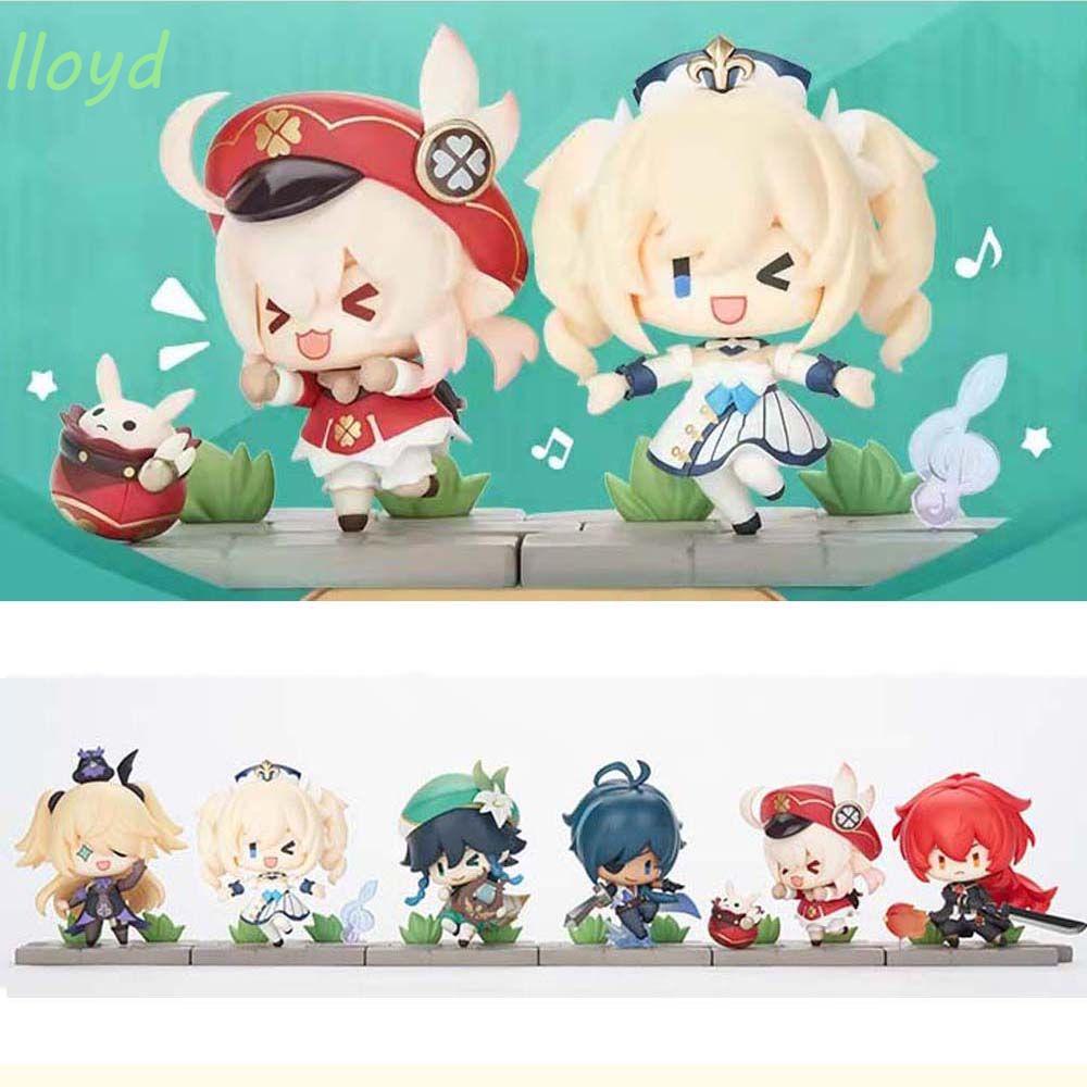 Lloyd Genshin Va Chạm Đồ Chơi Mô Hình Búp Bê keqing Klee Sưu Tầm Diluc Trang Trí Bàn Làm Việc