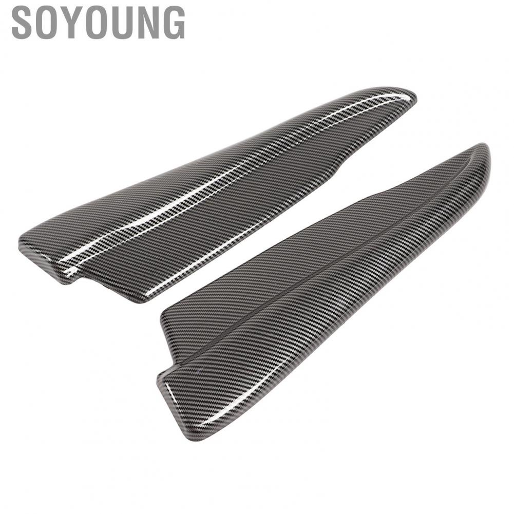 Soyoung Rear Lower Spoiler  Carbon Fiber Style Wearproof Lightweight Rear Bumper Lip  for Car Exterior