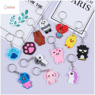 💜móc khoá hoạt hình cute, quà tặng dễ thương, móc khoá silicon giá rẻ buôn sỉ bukao