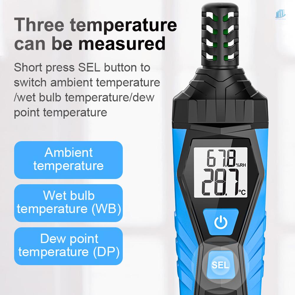 Máy Đo Nhiệt Độ Và Độ Ẩm Đa Năng Màn Hình LCD Kỹ Thuật Số °C Bộ Đồ Thời Trang Cá Tính Trẻ Trung °F Công Tắc Có Thể Chuyển Đổi Được