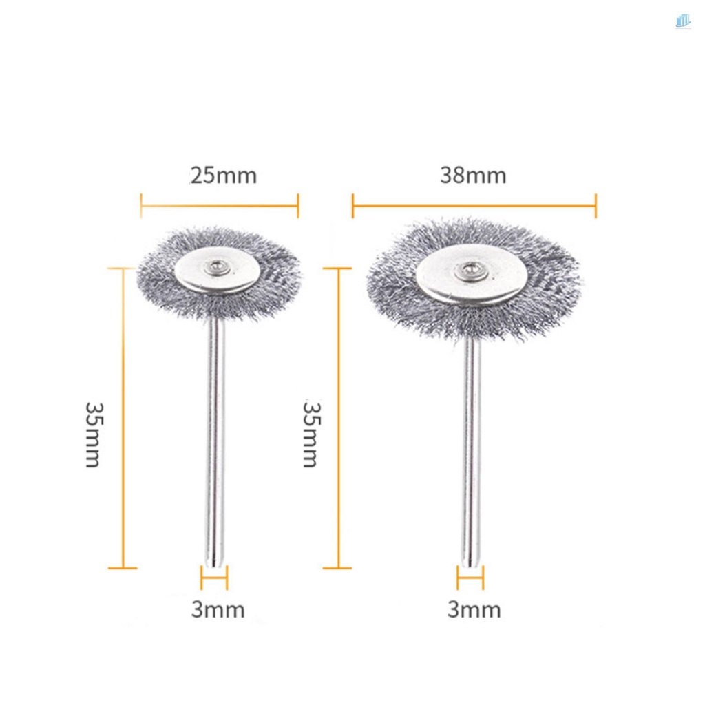 Bộ 30 Bàn Chải Dây 3mm Loại Bỏ Gỉ Sét Đánh Bóng Bề Mặt Thông Minhwatchinone