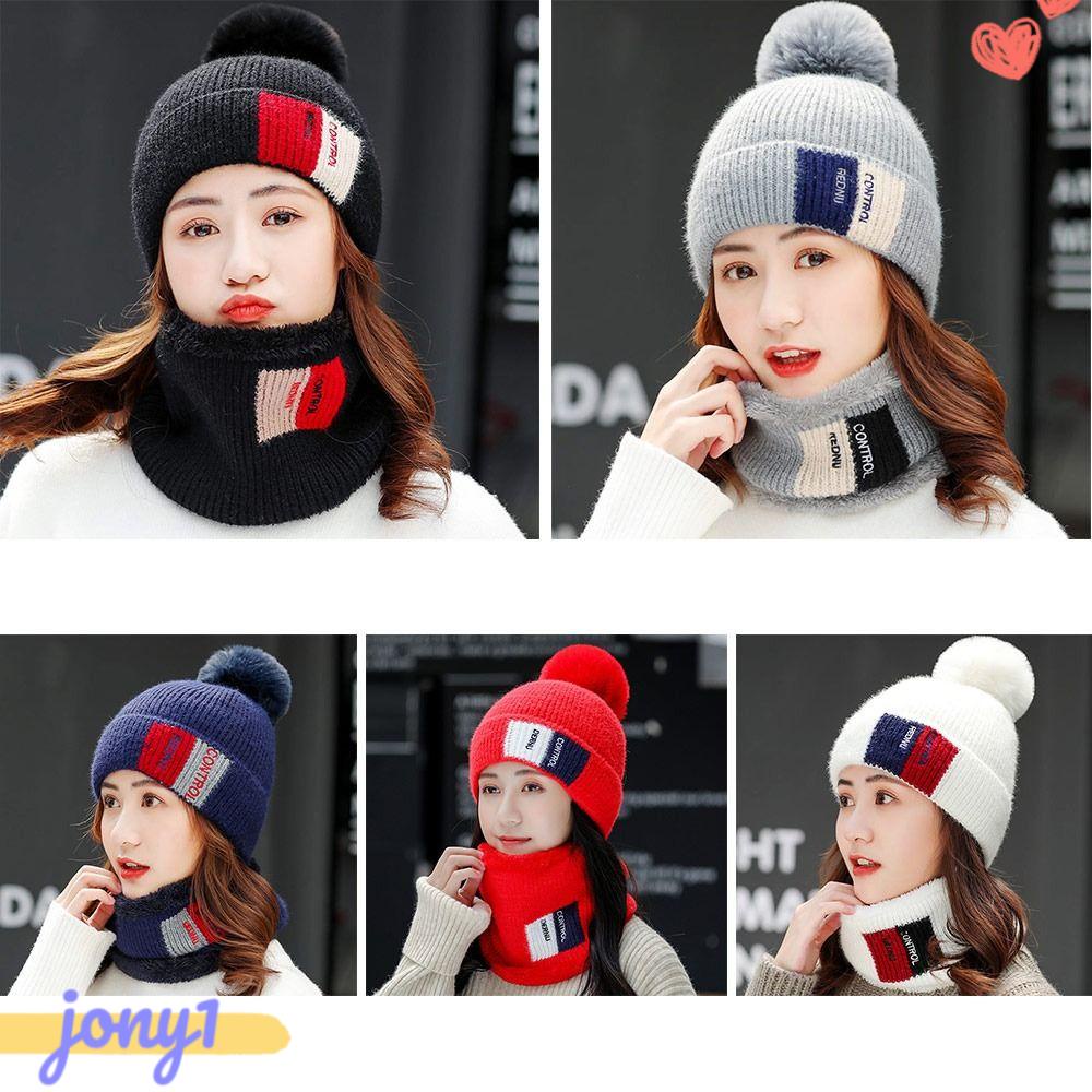 Mũ Len Phối Nhung Giữ Ấm Thời Trang Cho Nữ