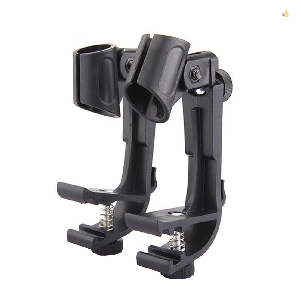 Bộ 2 Giá Đỡ Micro Có Kẹp Gắn Trống Chống Sốc Tùy Chỉnh Tiện Dụng