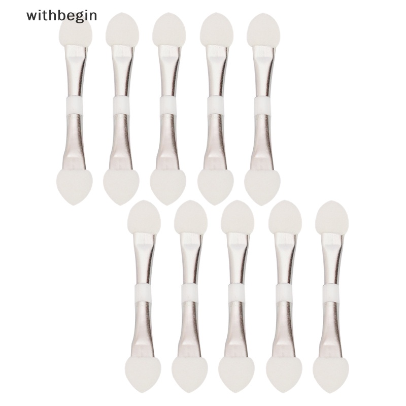 Bộ 10 Cọ Mút Hai Đầu Dùng Đánh Phấn Mắt Trang Điểm Tiện Dụng