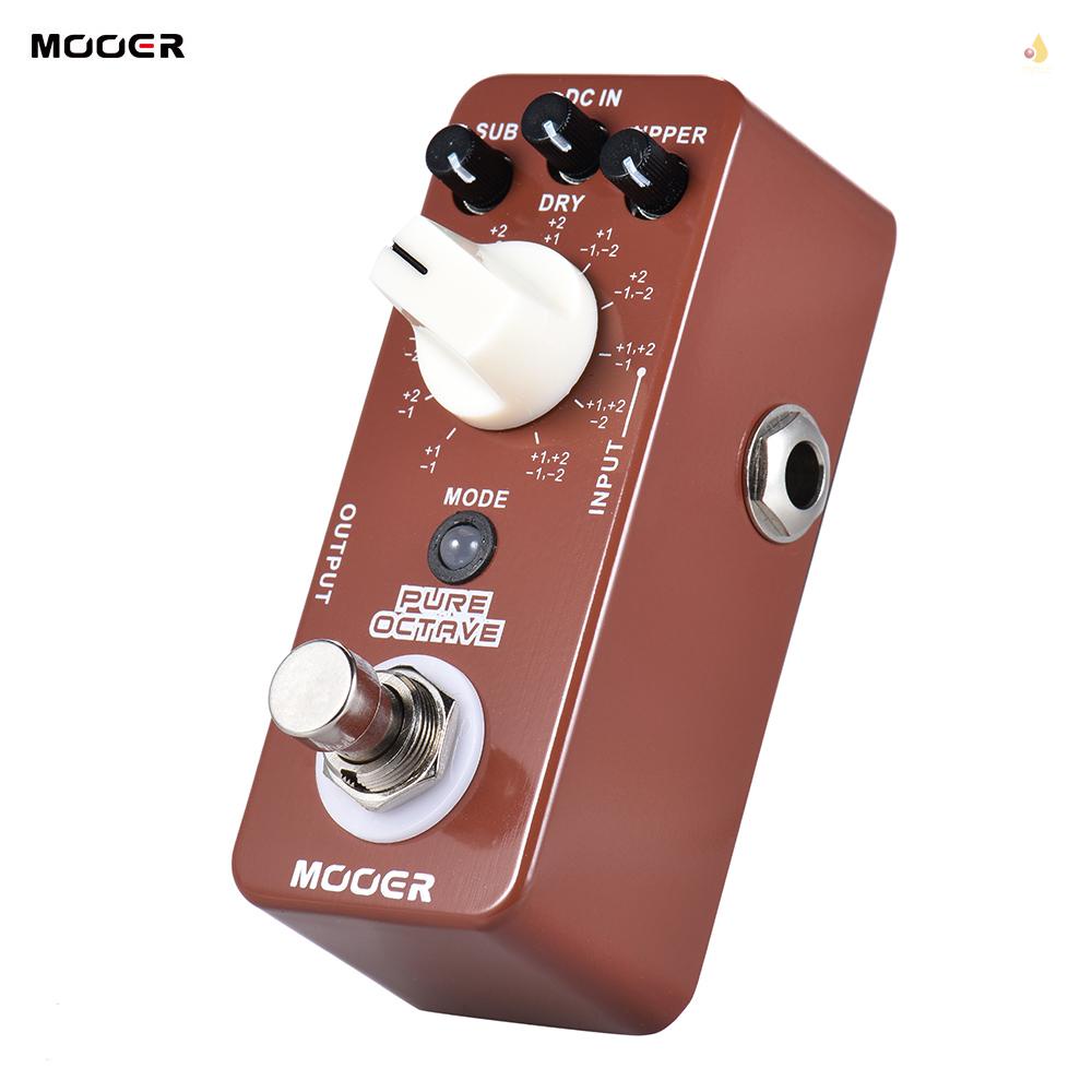 Bàn Đạp Hiệu Ứng Octave Mini 11 Chế Độ Octave Cho Đàn Guitar MOOER Ốp