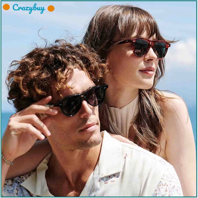 Cr Kính Mát Gọng Tròn Chống Tia Uv400 Thời Trang Cho Nam Nữ