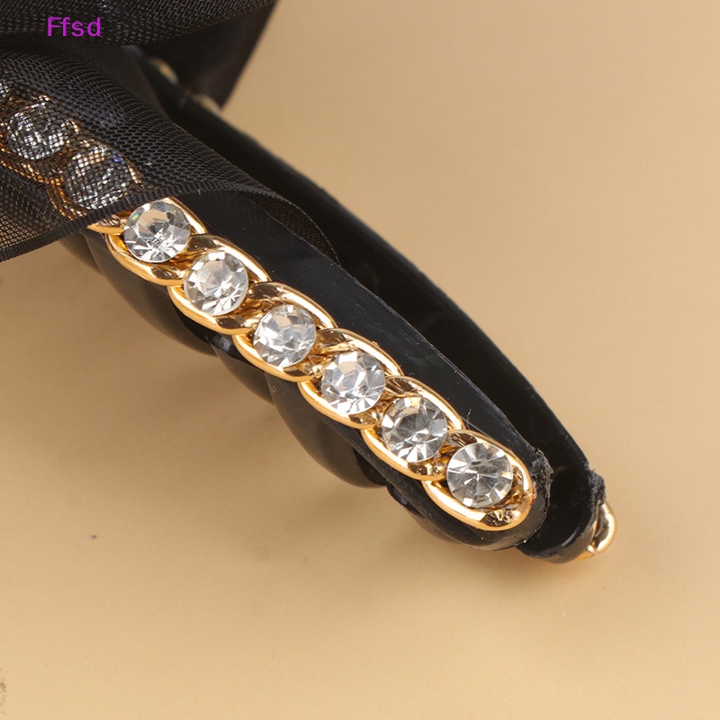 {Ffsd} Kẹp Tóc Hình Nơ / Cá Mập Phối Ruy Băng Thanh Lịch Cho Bé Gái * Giảm Giá Hot