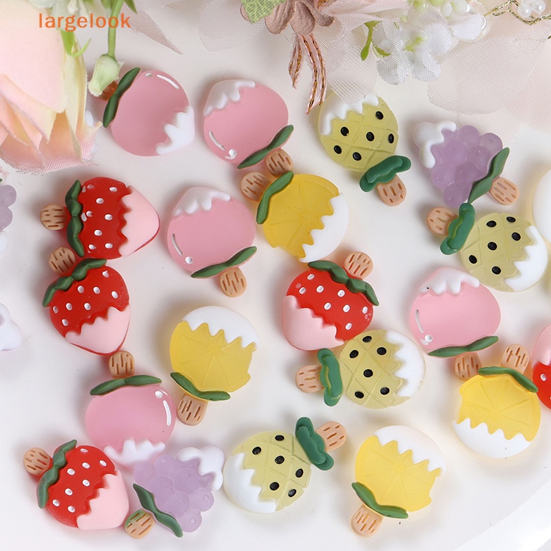 Bộ 5 Miếng Dán Trang Trí Điện Thoại / Tủ Lạnh Hình Que Kem Dạ Quang Mini Bằng Nhựa Resin DIY