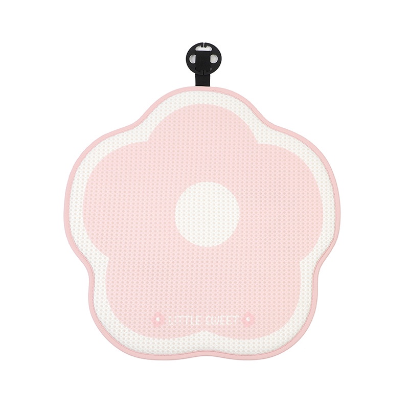 Đệm Lót Ghế Ngồi Xe Hơi Bằng Lụa Lạnh Thoáng Khí Họa Tiết Tổ Ong Hoạt Hình Dễ Thương