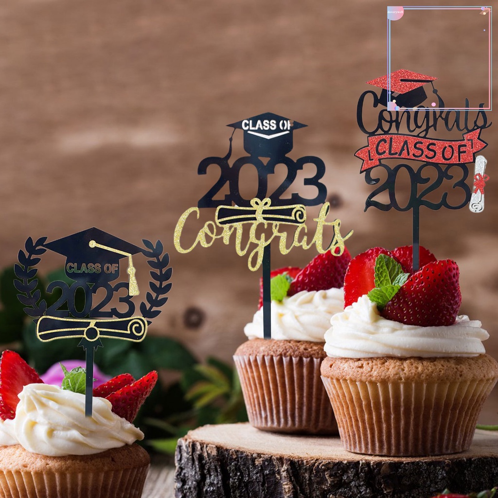 Cây Cắm Trang Trí Bánh Kem Lấp Lánh Thời Trang 2023