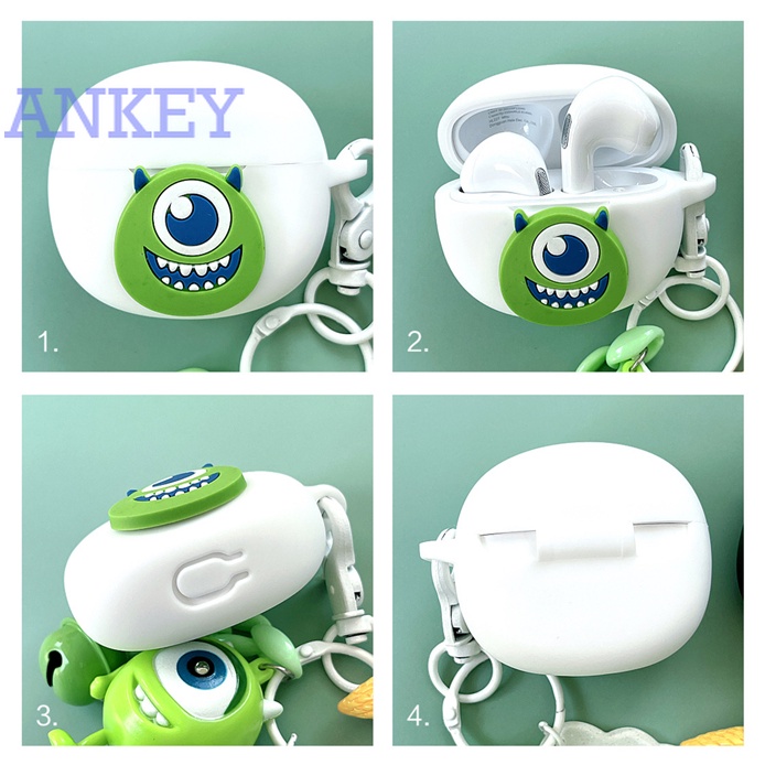 For QCY T20 AilyPods / T18 MeloBuds Case Protective Cute Cartoon Cover Bluetooth Earphone Shell Accessories TWS Headphone Portable
