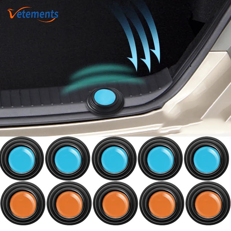 Đệm Silicone Tròn Mini Chống Va Chạm Phát Sáng Chất Lượng Cao Cho Xe Hơi