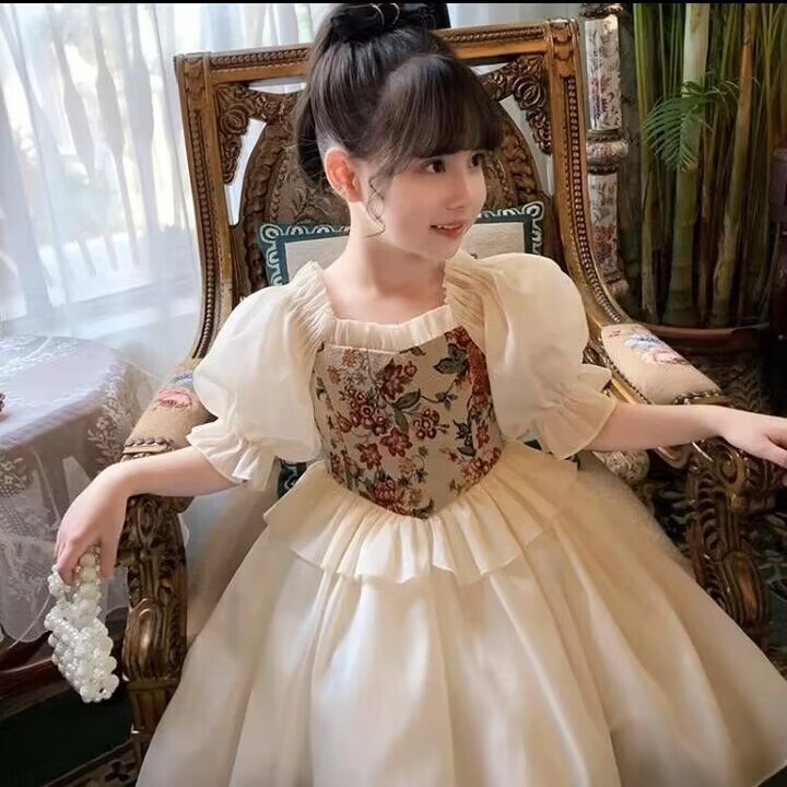Đầm Công Chúa Thiết Kế Xinh Xắn Thời Trang Xuân Hè 2023 Cho Bé Gái