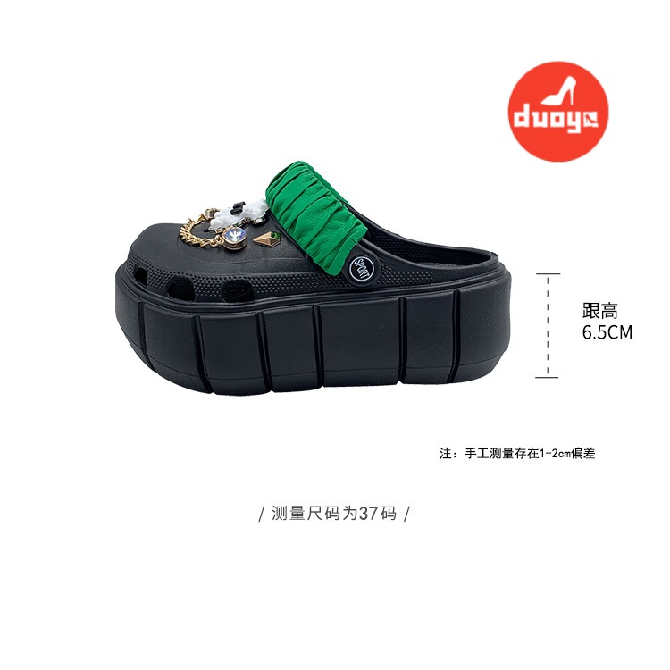 Dép Lê Đế Dày Có Lỗ Xỏ Ngón Chống Trượt Thời Trang Mùa Hè Hàng Mới Dành Cho Bạn Nữ 2022