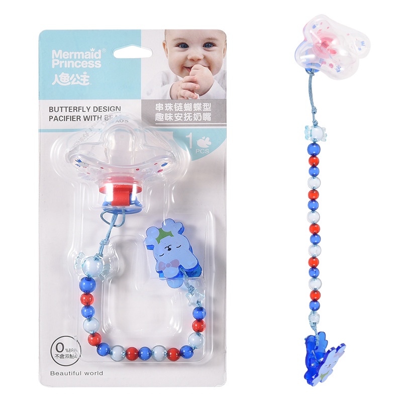 Dây Đeo Núm Ti Giả Chống Rơi Thiết Kế Mới Cao Cấp Dành Cho Bé Sơ Sinh