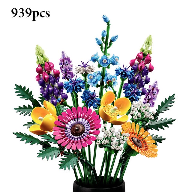Đồ chơi Lắp ráp Mô hình Bó hoa dại trang trí Icon Wildflower Bouquet 99033