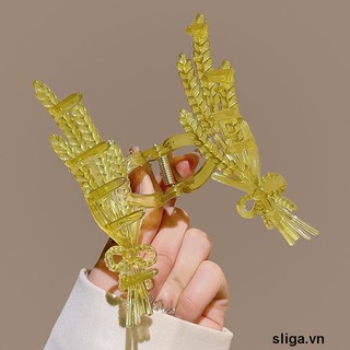💌Kẹp Tóc Nhựa Acrylic Hình Lúa Mì Cho Nữ