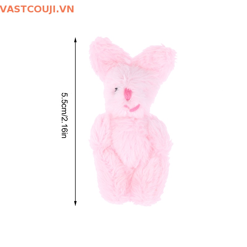 Thỏ Nhồi Bông 5.5CM Treo Móc Khóa Trang Trí Dễ Thương