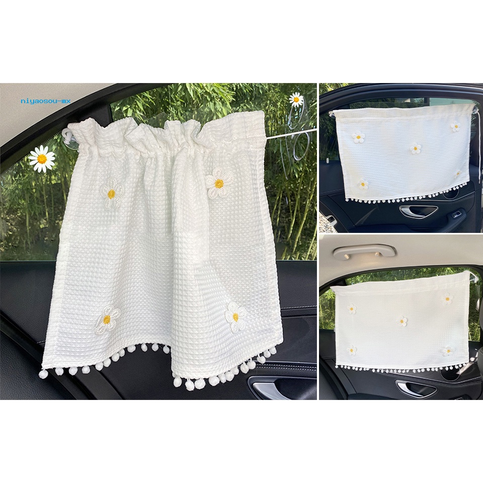 Tấm Che Nắng Cửa Sổ Xe Hơi Hình Hoa Tulip Có Giác Hút Tiện Dụng