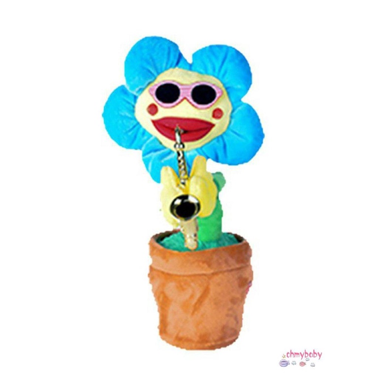 [Trong kho] Soft Sing Glowing Saxophone Sunflower Net Người nổi tiếng Đồ chơi trẻ em vui nhộn Cô gái làm đầy bông Pp [P/21]