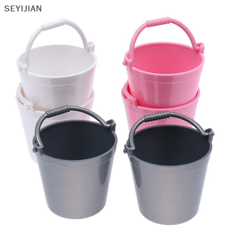 Set 2 Xô Mini Dễ Thương 1: 12 Trang Trí Nhà Búp Bê