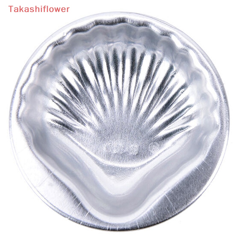 Set 5 Khuôn Làm Bánh Thủ Công Bằng Hợp Kim Nhôm Hình Vỏ Sò