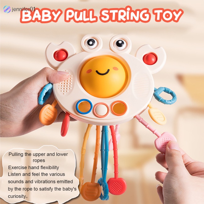 Đồ Chơi Dây Kéo Hình Con Cua Dễ Thương Luyện Tập Kỹ Năng Kỹ Năng Sớm Cho Bé