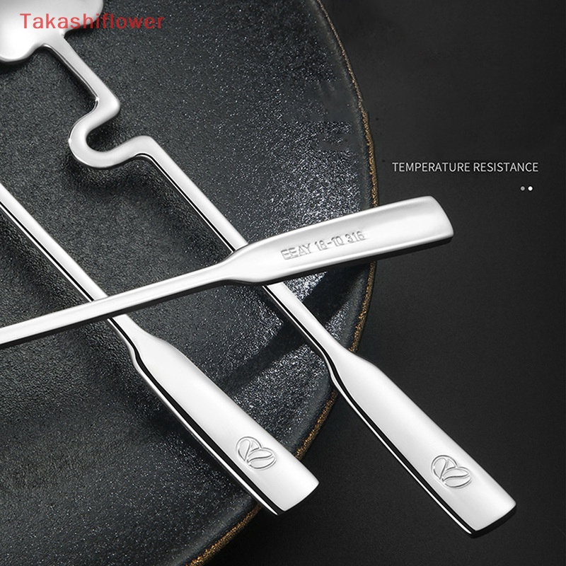 Muỗng Uống Cà Phê Bằng Thép Không Gỉ Đầu Cong