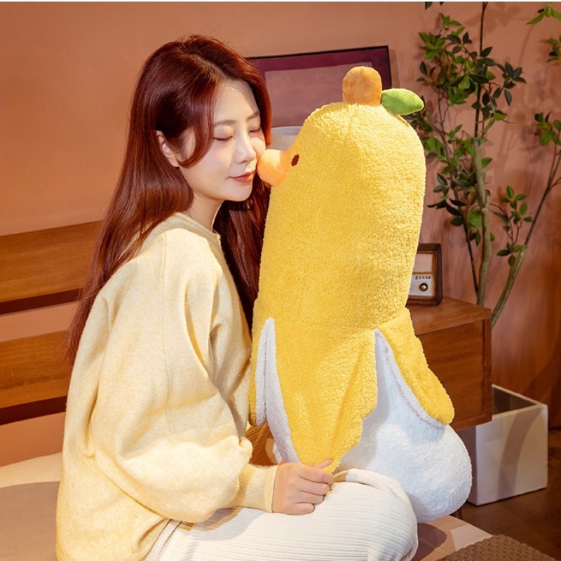 Thú Nhồi Bông Hình Quả Chuối / Vịt Dễ Thương Cho Bé