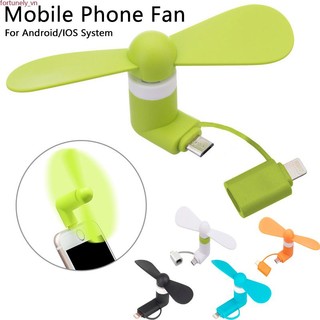 Quạt điện thoại di động mini cầm tay dành cho điện thoại di động loại C và iOS/Mini Android cho điện thoại di động