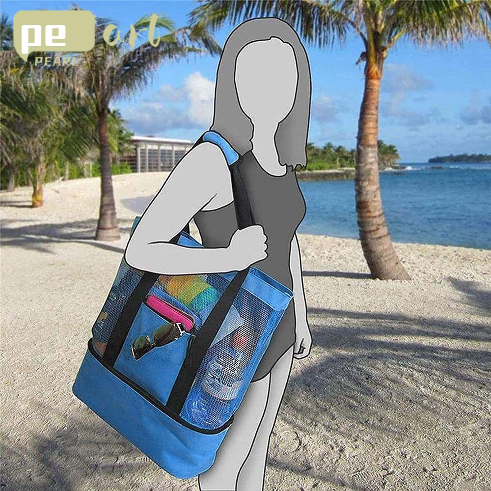 .Túi Lưới Hai Lớp Giữ Nhiệt Tiện Dụng Khi Đi Biển