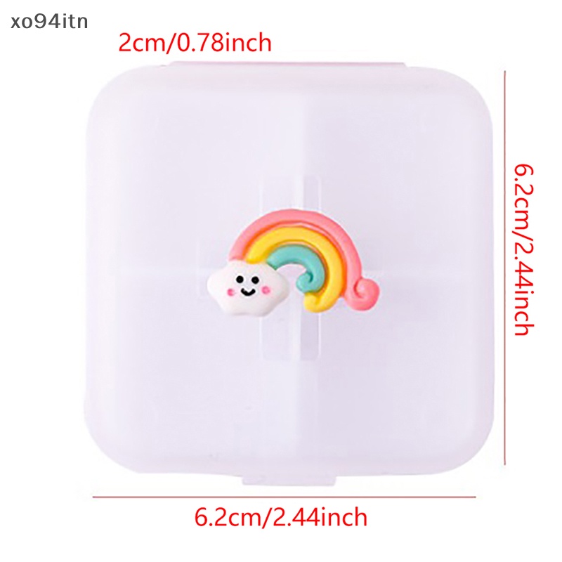 Hộp Đựng Thuốc 4 Ngăn Tiện Lợi Cho Du Lịch