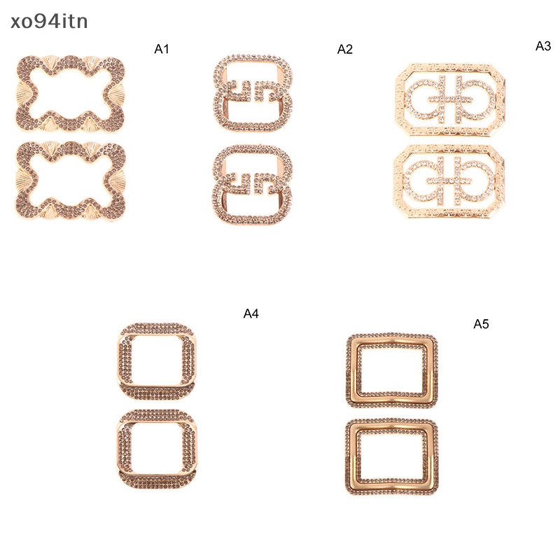 1 Cặp Phụ Kiện Kẹp Giày Cao Gót Đính Đá Cho Cô Dâu