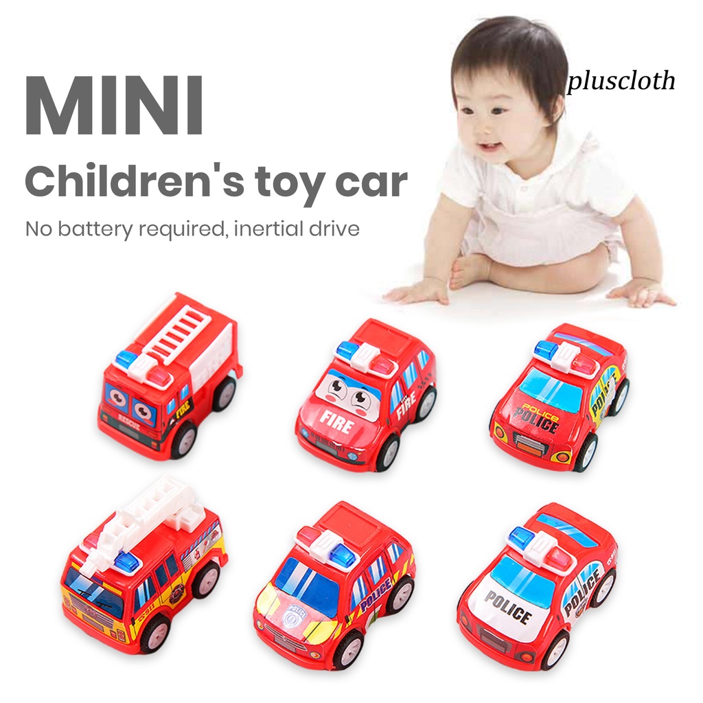 6 Đồ trang trí Xe Tải Đồ Chơi Mini Dễ Thương Cho Bé