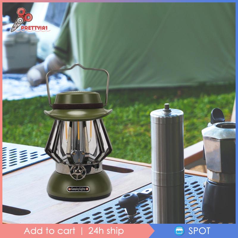 [Prettyia1] Đèn Lồng Cắm Trại Sân Vườn Năng Lượng Mặt Trời Có Thể Sạc Lại