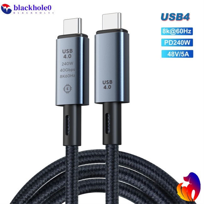 Dây Cáp Sạc Nhanh Usb4.0 40gbps Type C Pd3.1 240w 8k 60hz Tương Thích Với Ps5 Nintendo Switch