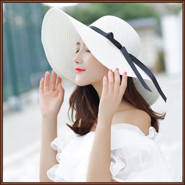 Mũ Rơm Thoáng Khí Có Thể Gấp Gọn Thời Trang Mùa Hè Cho Nữ