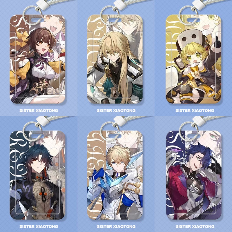 Honkai: Star Rail Student Slider Card Holder Meal Card Bus Card ID Card Protective Case Access Card Campus