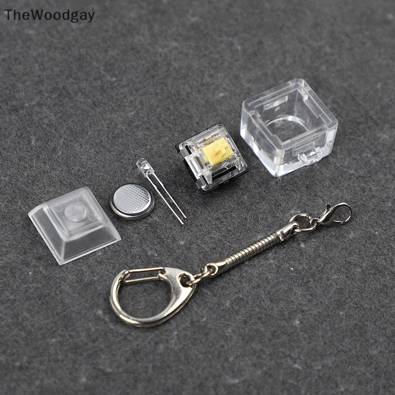 TheWoodgay Key Switch Test Tool Shaft Tester Single Press Frame Keyring Translucent Switch Keychain Waterproof Color Keyboard Hand Sensor EN