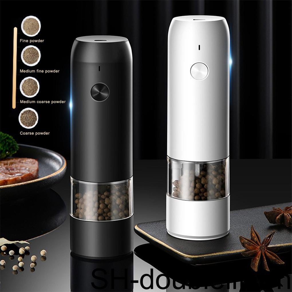 Máy Xay Tiêu 6 Bánh Răng Có Thể Điều Chỉnh Giao Diện USB Chất Liệu Thép Không Gỉ