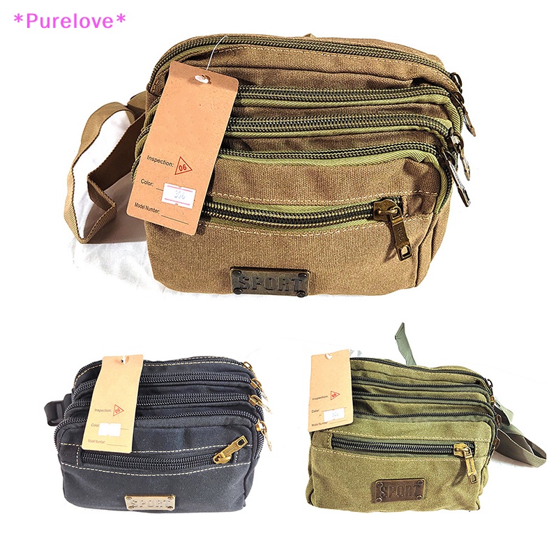 Túi Canvas Đeo Hông Đựng Điện Thoại Chất Lượng Cao Phong Cách Vintage Cho Nam Mới