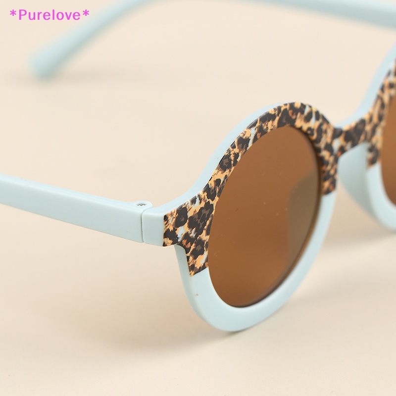 Kính Mát Tròng Đôi Họa Tiết Da Báo Phong Cách Vintage Cho Bé Mới